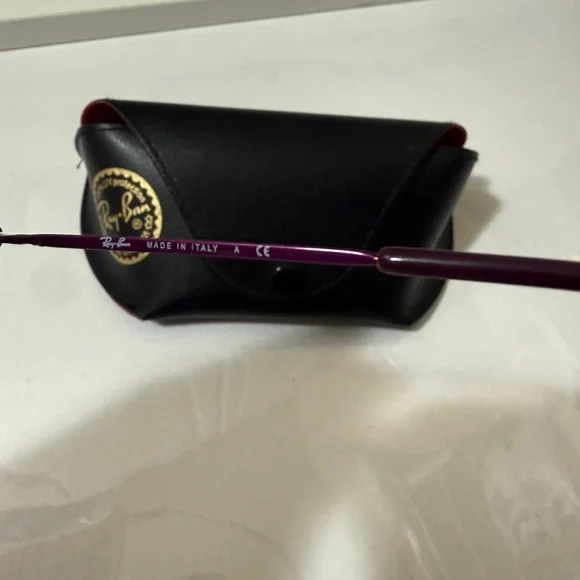 Ray-Ban Violet Frame with Amber Lenses Sunglasses - Picture 7 of 16